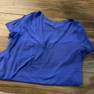 Blue lululemon v-neck tshirt